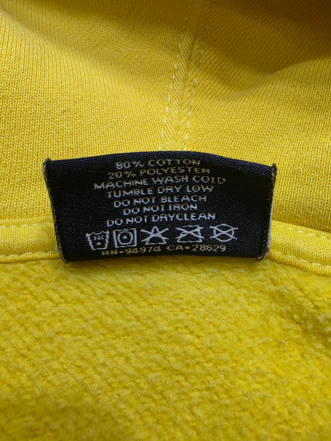 스투시 빈티지 베이직 스탁 백 빅로고 후드티 S 상품이미지8