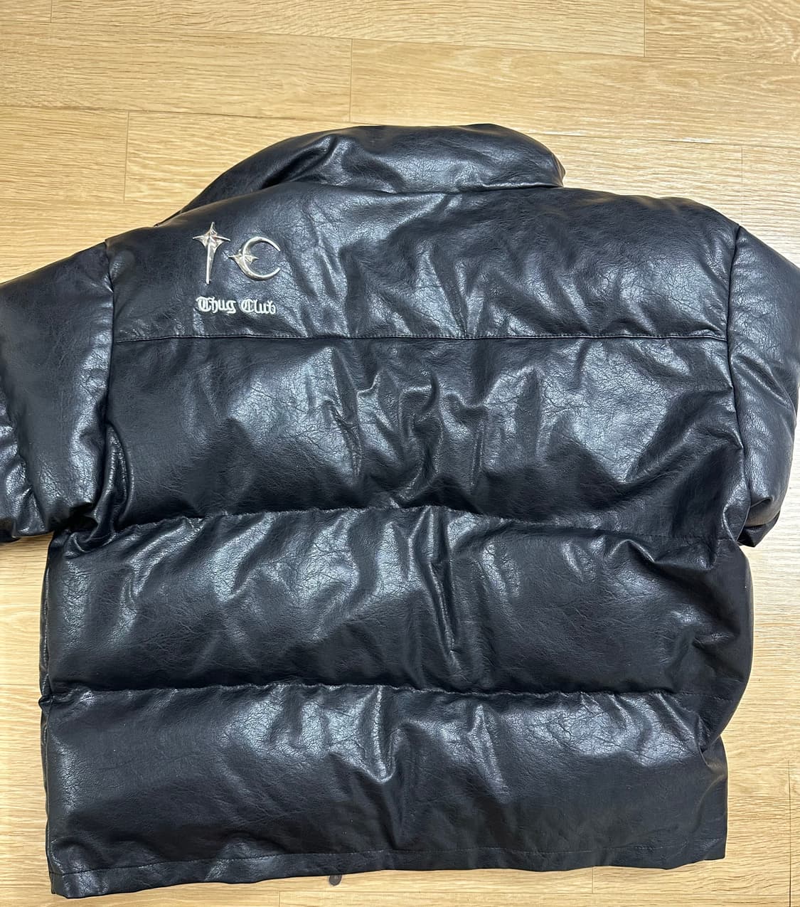 떠그 클럽 레더 퍼퍼 자켓 블랙 3사이즈 상품이미지5