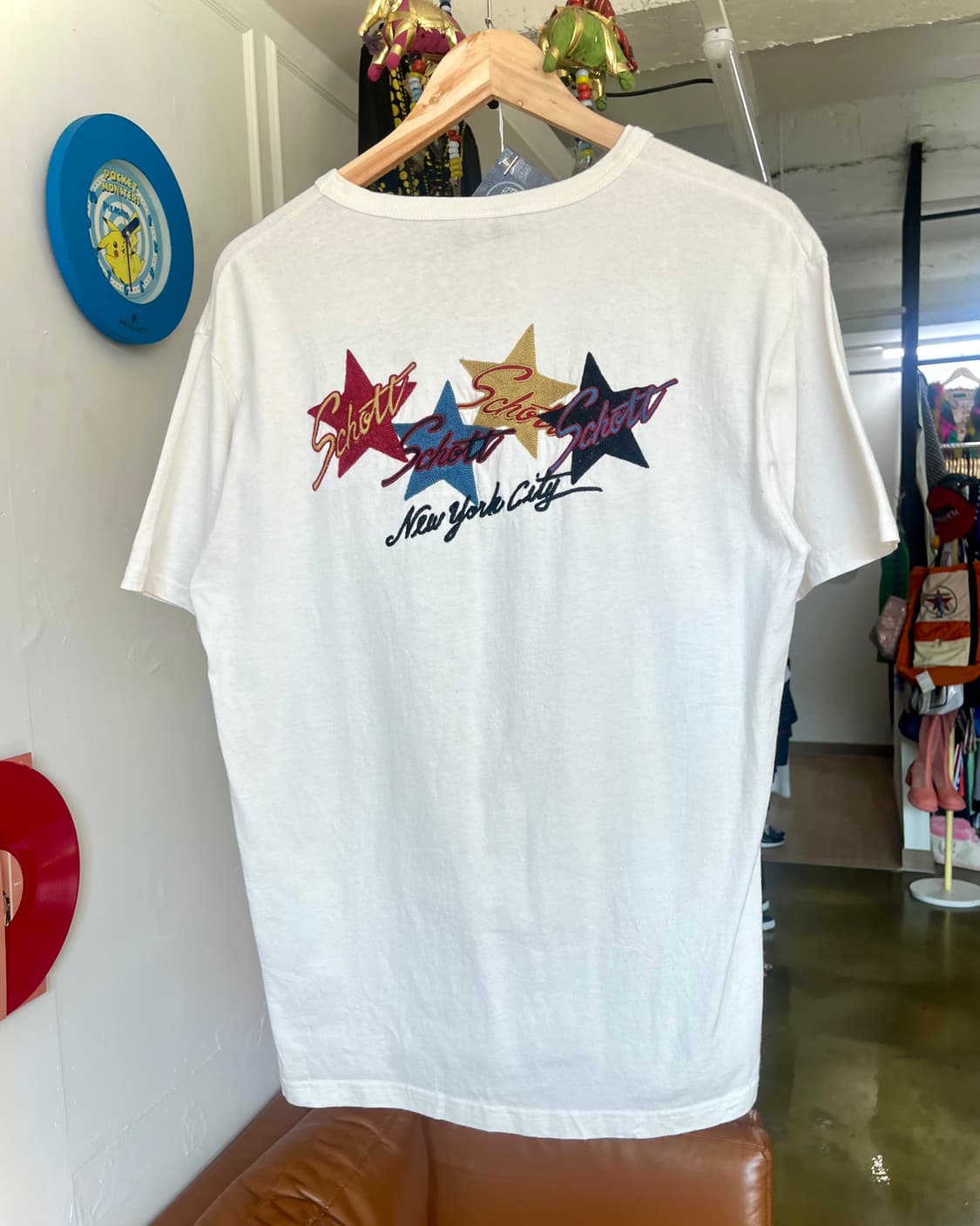 Schott N.Y.C. Chian Stitch Trim T-Shirt 상품이미지9