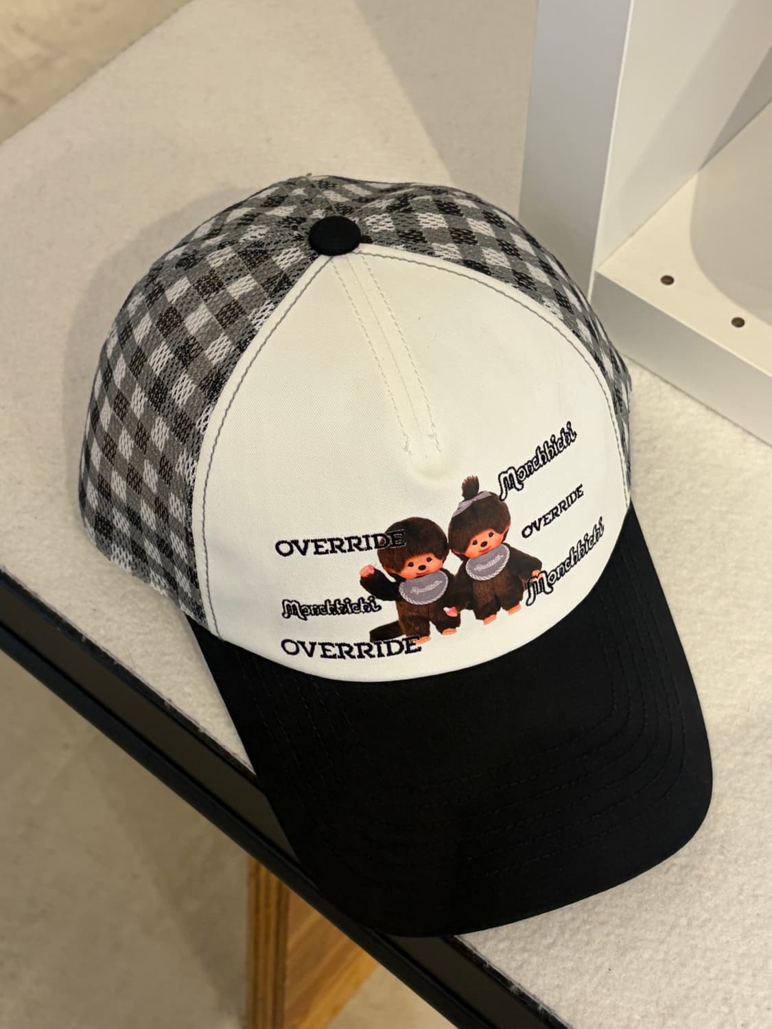 [한정상품/미개봉새상품] 몬치치 X OVERRIDE 콜라보 메쉬 캡 모자 상품이미지1