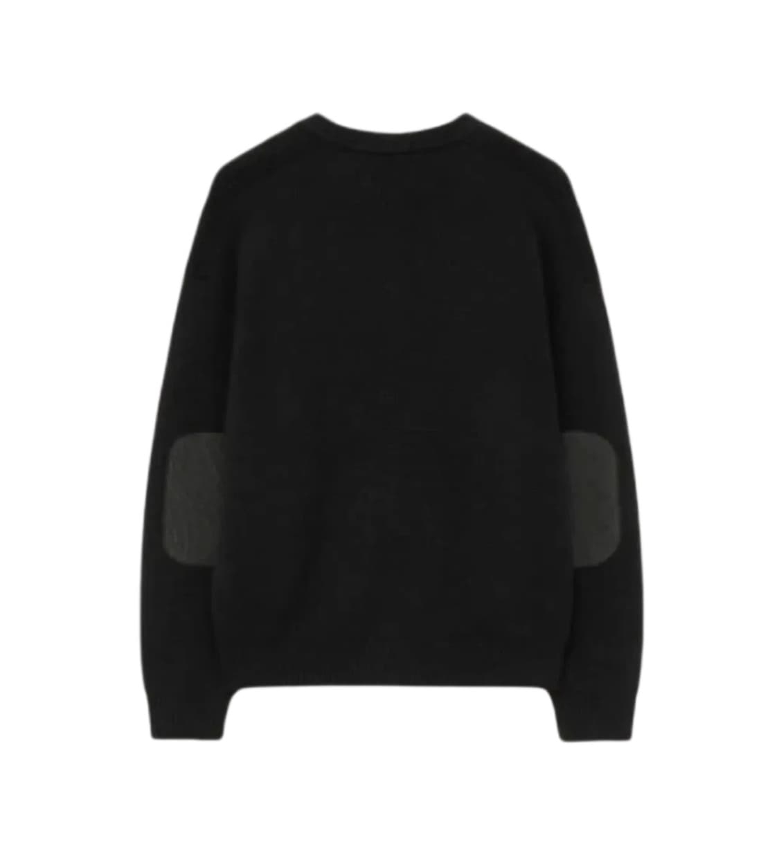 (L) 더니트컴퍼니X스토커즈 엘보우패치 니트 블랙 상품이미지1