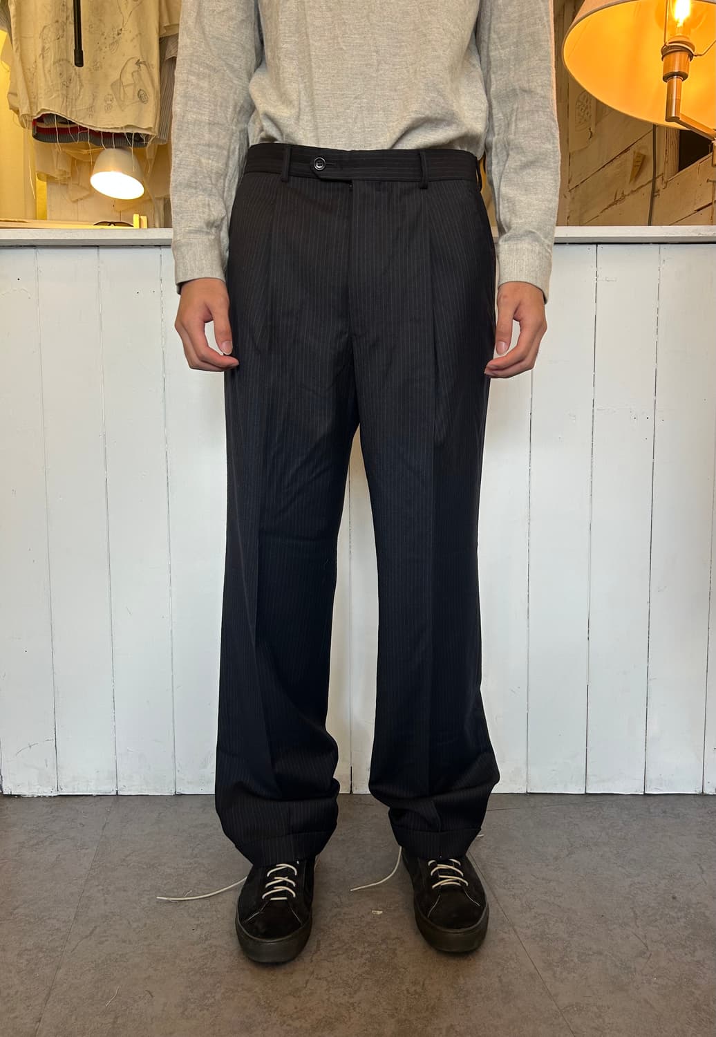 ARMANI COLLEZIONI 스트라이프 슬랙스 상품이미지1