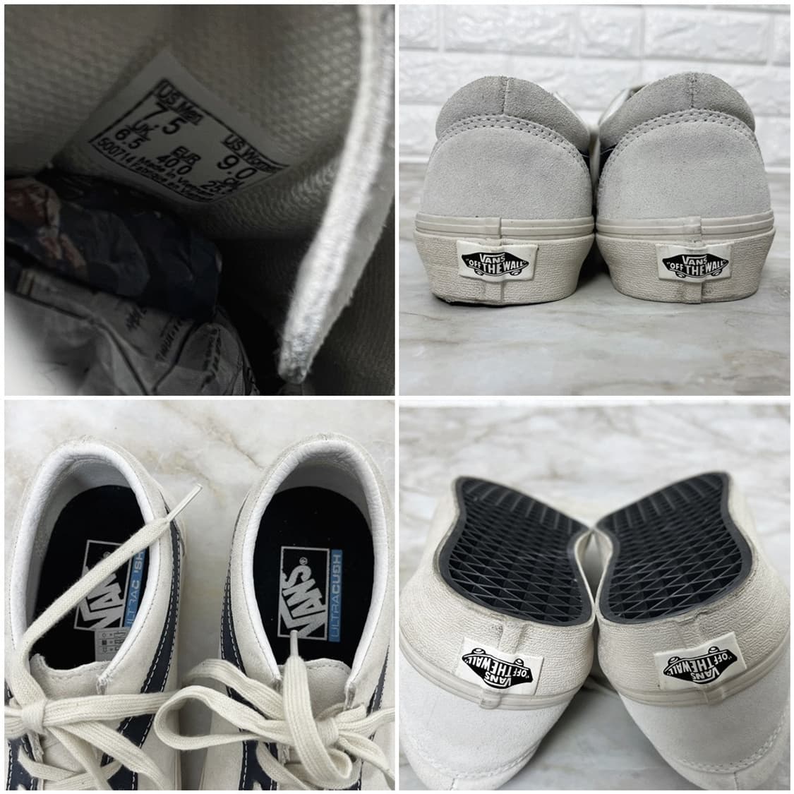 반스 코어클래식 500714 화이트 남자 스니커즈 255 상품이미지7