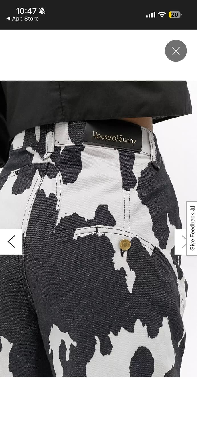 하우스오브써니 카우프린트 팬츠 상품이미지3