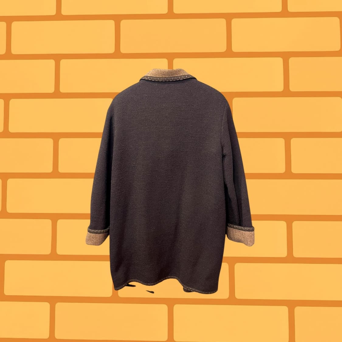 빈티지 커피 브라운 하프 코튼 (M) 상품이미지5