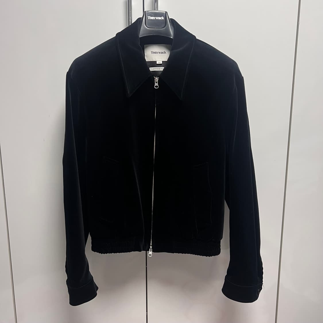토니웩 블랙 벨벳 블루종 자켓 L 상품이미지1