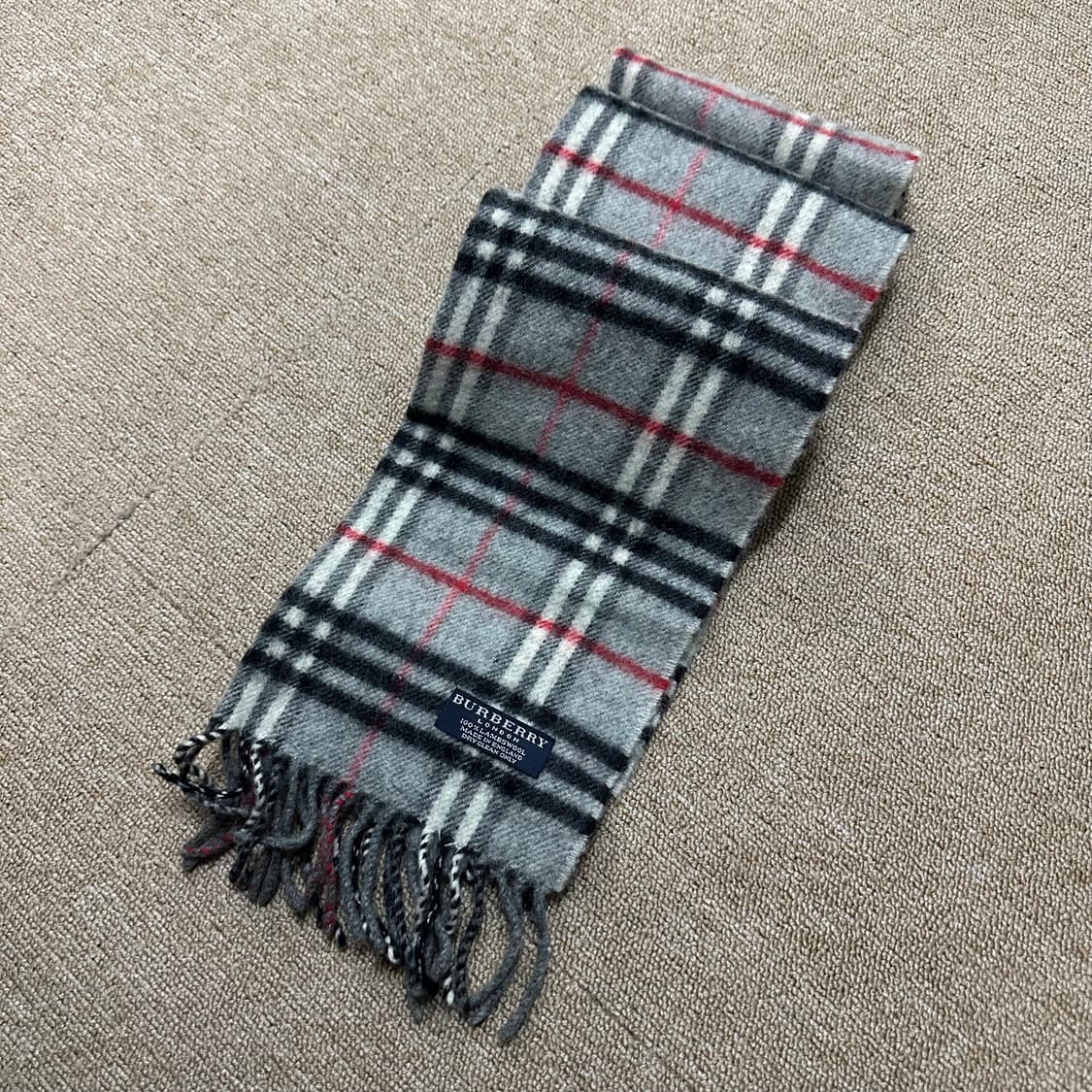 버버리 노바체크 그레이 울 머플러 목도리 상품이미지1