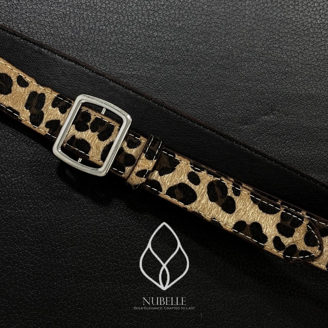 🌗 Leopard hair belt / 호피 레오파드 송치털 호피 벨트 상품이미지2