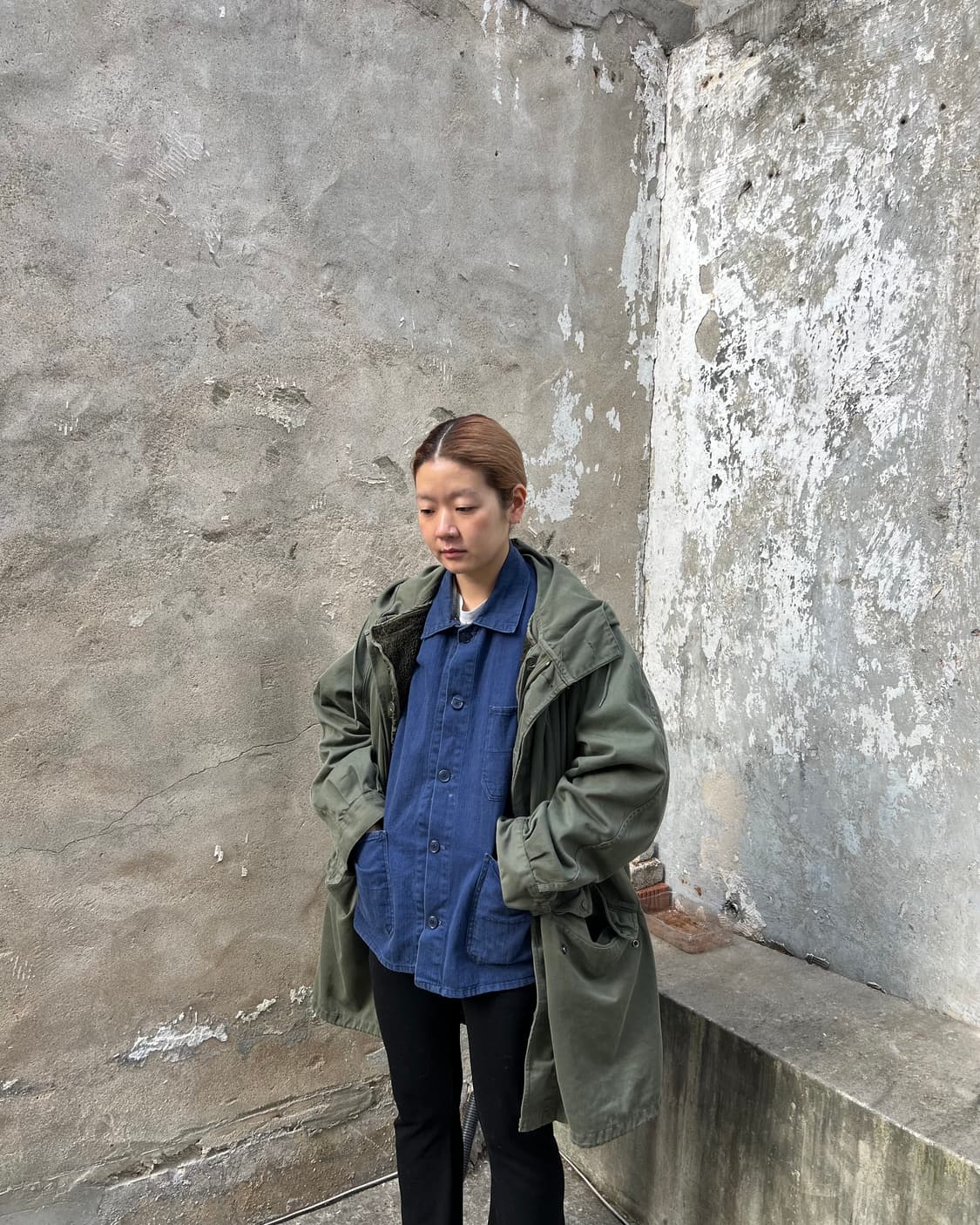 70s FRENCH ARMY M-64 MILITARY 개파카 모즈파카 상품이미지3