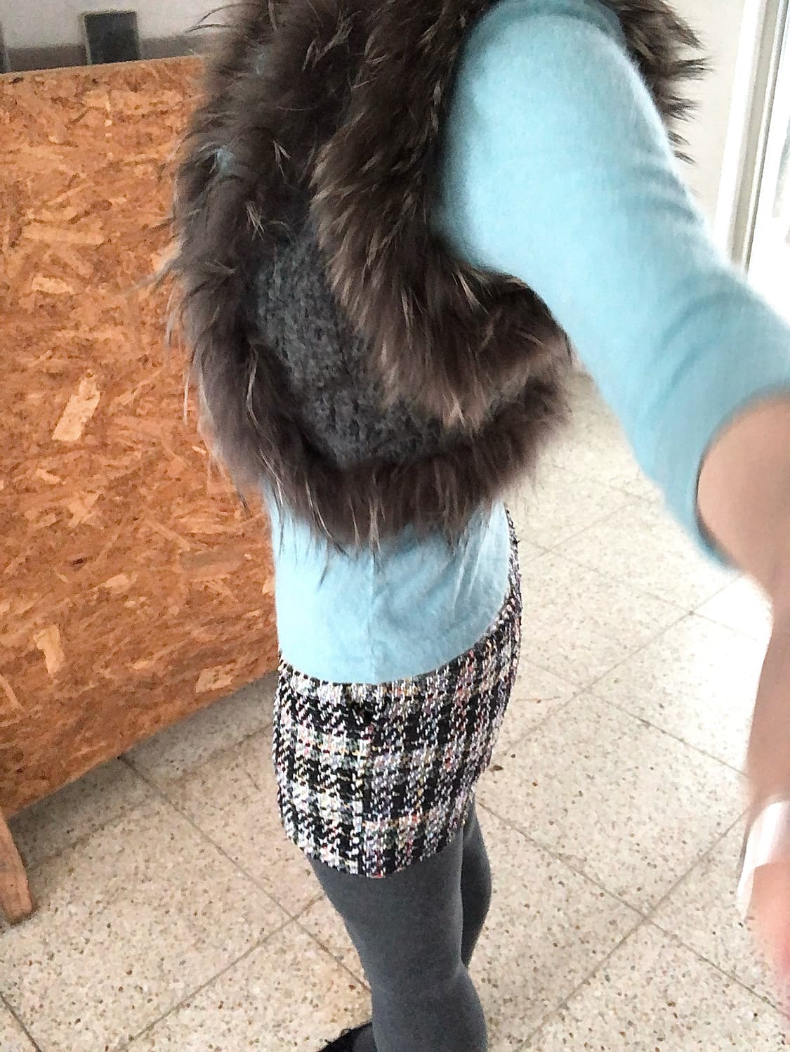 fur knit vest 상품이미지2