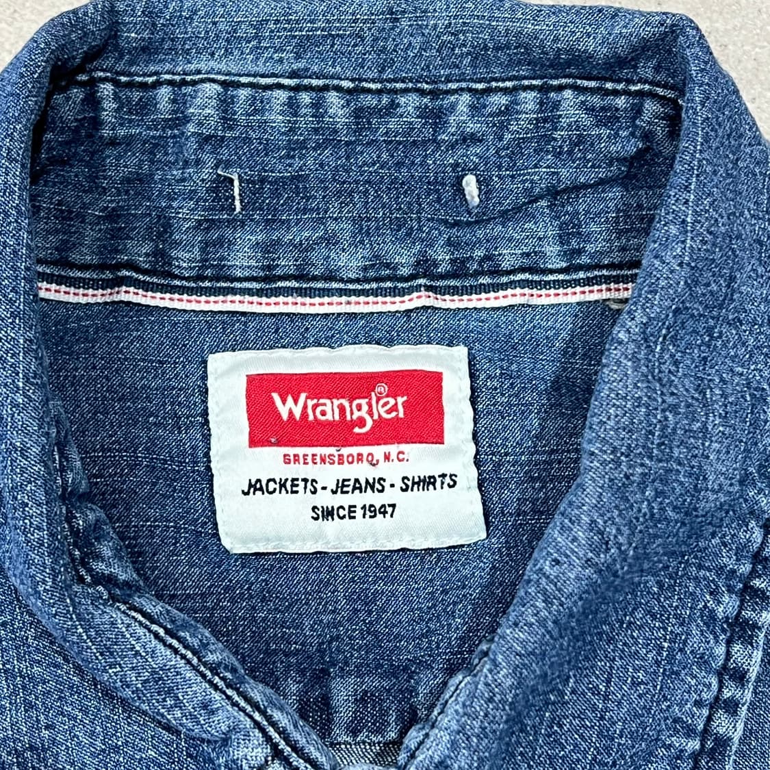 랭글러 워크 데님셔츠 s08969 상품이미지6