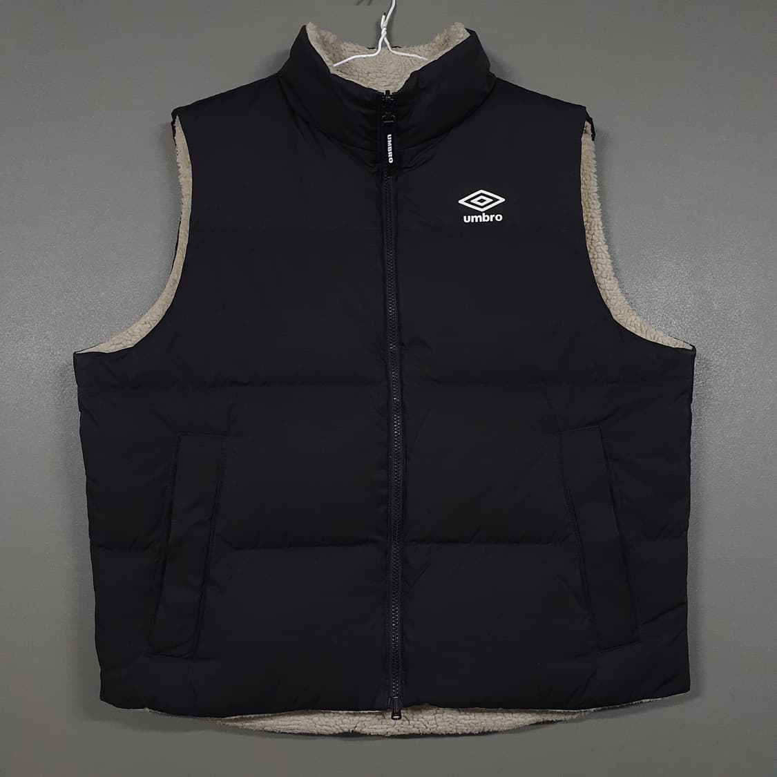 XL) 엄브로 신형 21FW 리버서블 쉐르파 덕다운 패딩 베스트 105 상품이미지2