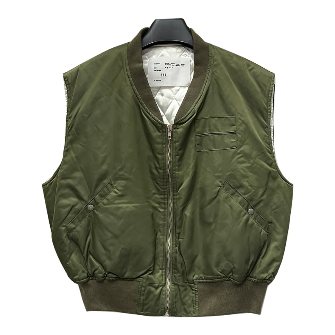 VTG MA-1 밀리터리 누빔 베스트 조끼 S 상품이미지1