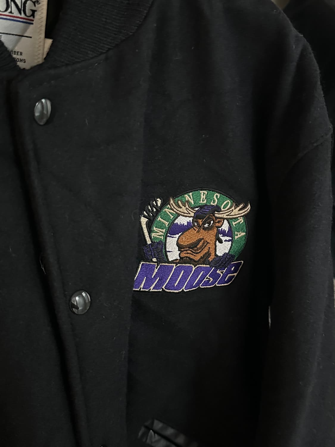 NHL moose 아메리칸 빈티지 바시티 스타디움 자켓 상품이미지2