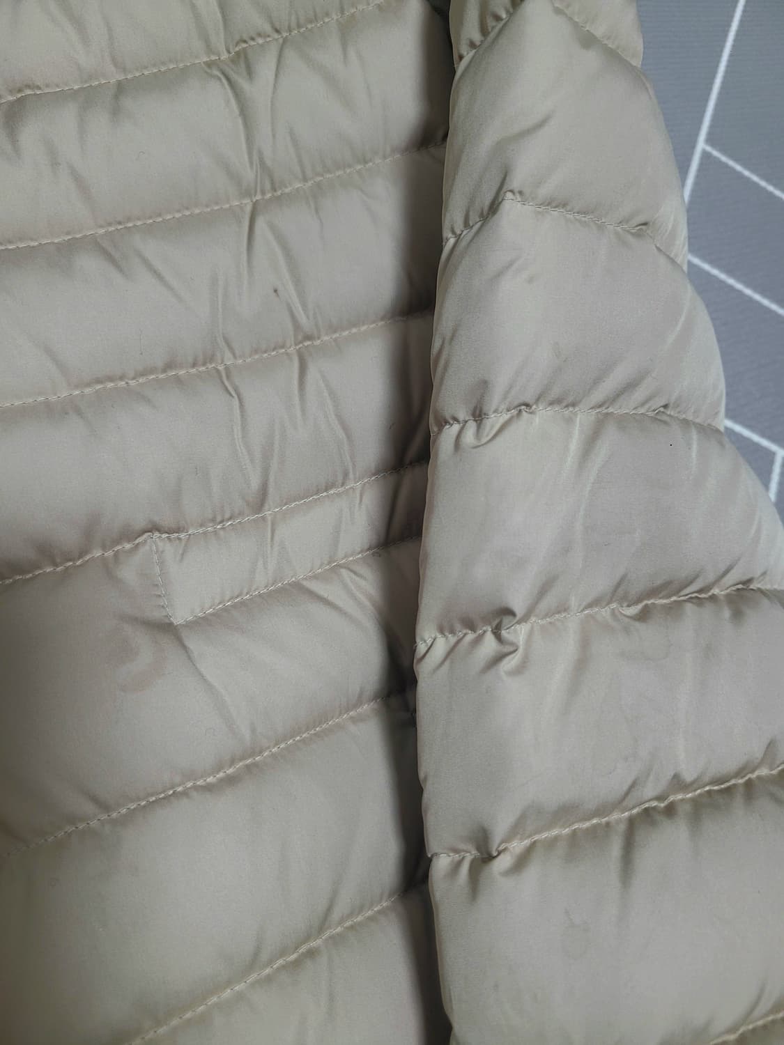 maje 마쥬 양가죽 퀼팅 배색 덕다운 패딩1 (S-55) 상품이미지8