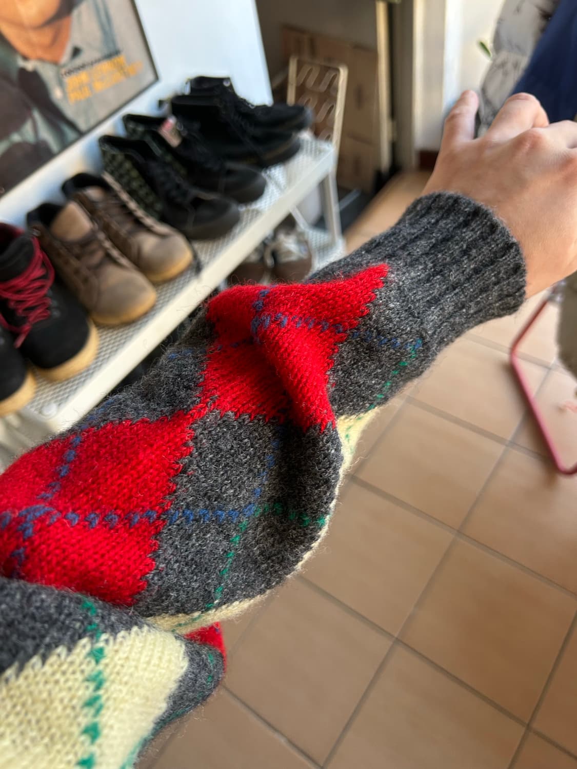 빈티지 아가일패턴 울니트 상품이미지8