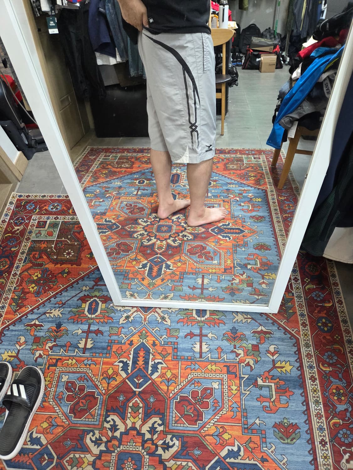 미즈노 일본판 라이트그레이 우븐 반바지 xl 상품이미지7