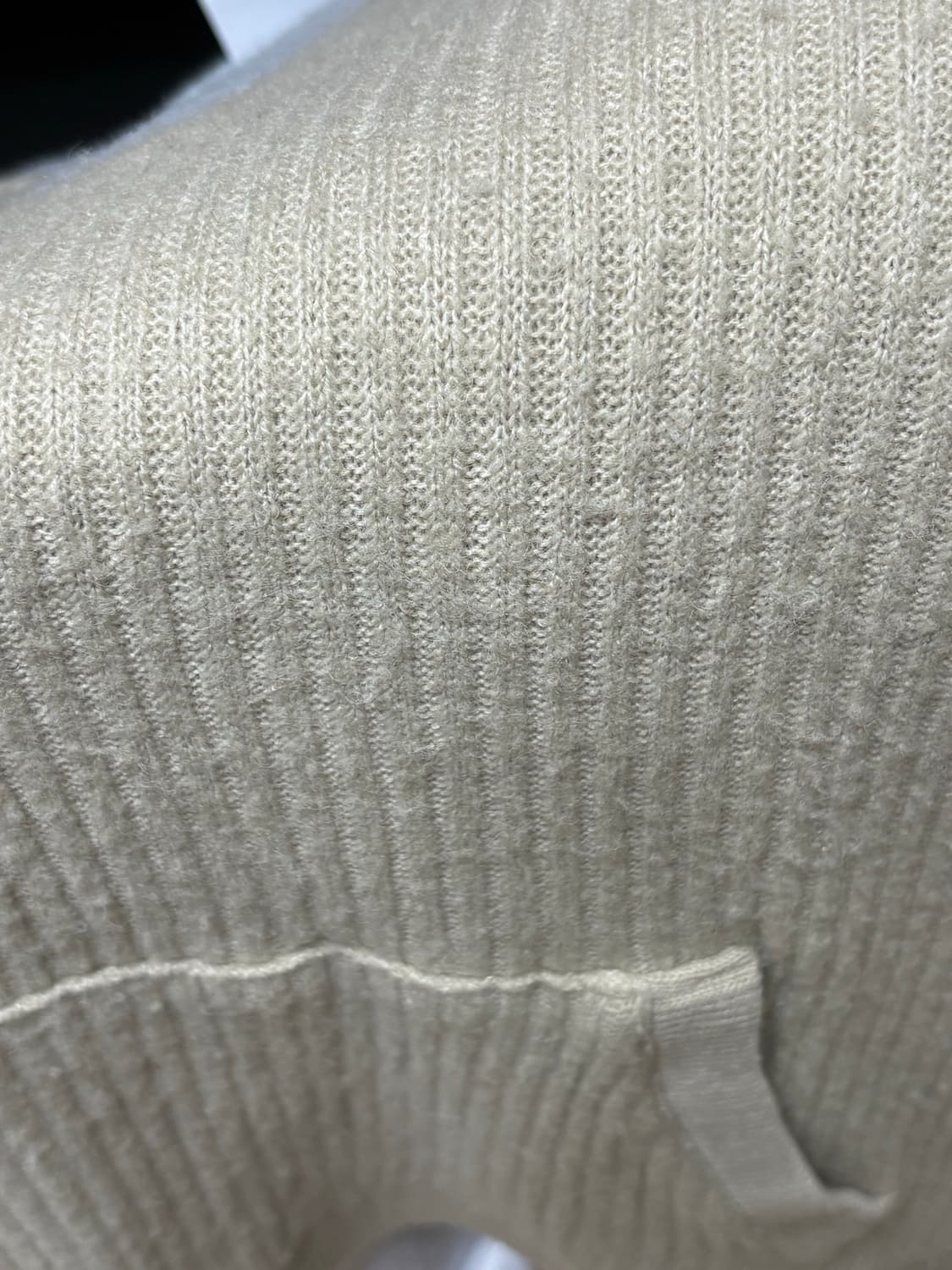 산산기어 리브드 후디 니트 베이지 2사이즈 상품이미지2