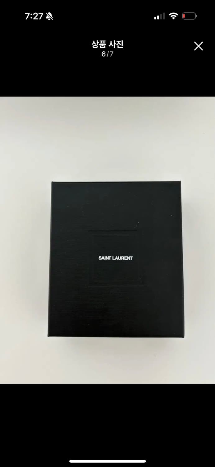 생로랑 골드 톤 YSL 메탈 로고 포켓 크레딧 카드 홀더 지갑 상품이미지6