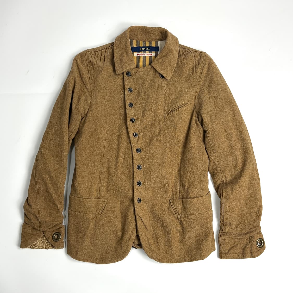 캐피탈 비대칭 버튼 자켓 상품이미지7