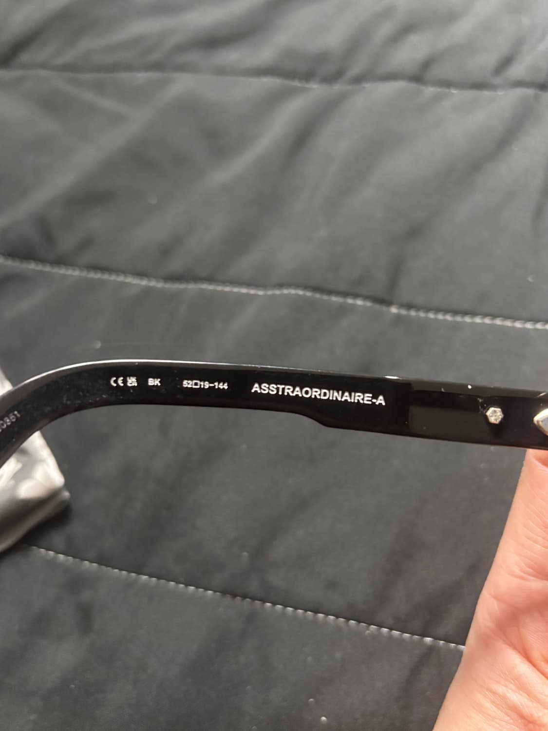 크롬하츠 안경 아스트라오디네어-A 블랙 상품이미지5