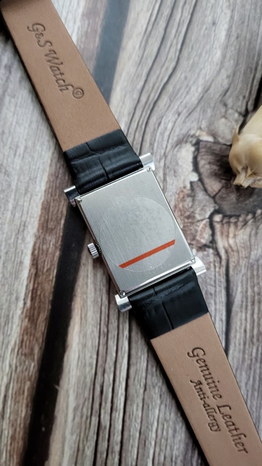 정품 예거르쿨트르 스틸 스퀘어 울트라씬 남여공용 쿼츠 시계 상품이미지9