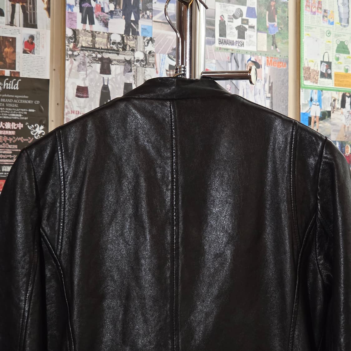 락시크 해체주의 논카라 양가죽 라이더 자켓 상품이미지6