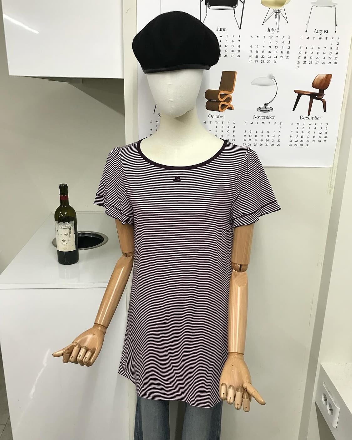 꾸레쥬 로고 미니 원피스 상품이미지5