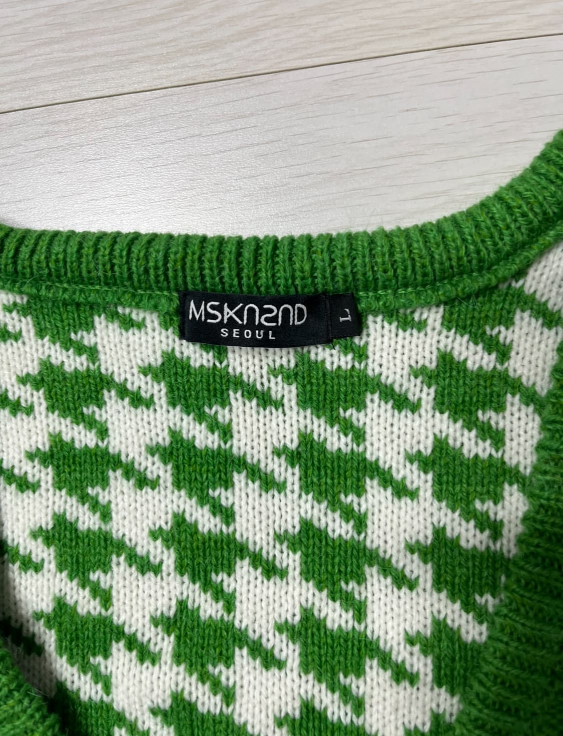 유재석 그린 조끼 [멀티 패치 캐이블 베스트 그린] 상품이미지8