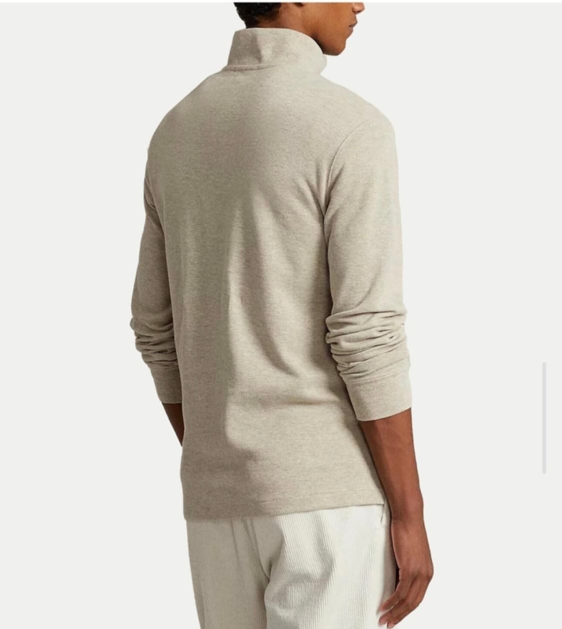 폴로 랄프로렌 남성 지퍼 폴오버 오트밀 L 상품이미지3