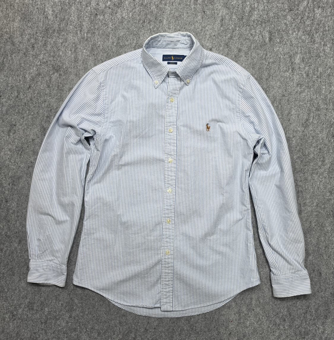 폴로 랄프로렌 스트라이프 옥스포드 멀티포니 슬림핏 셔츠 M 상품이미지1