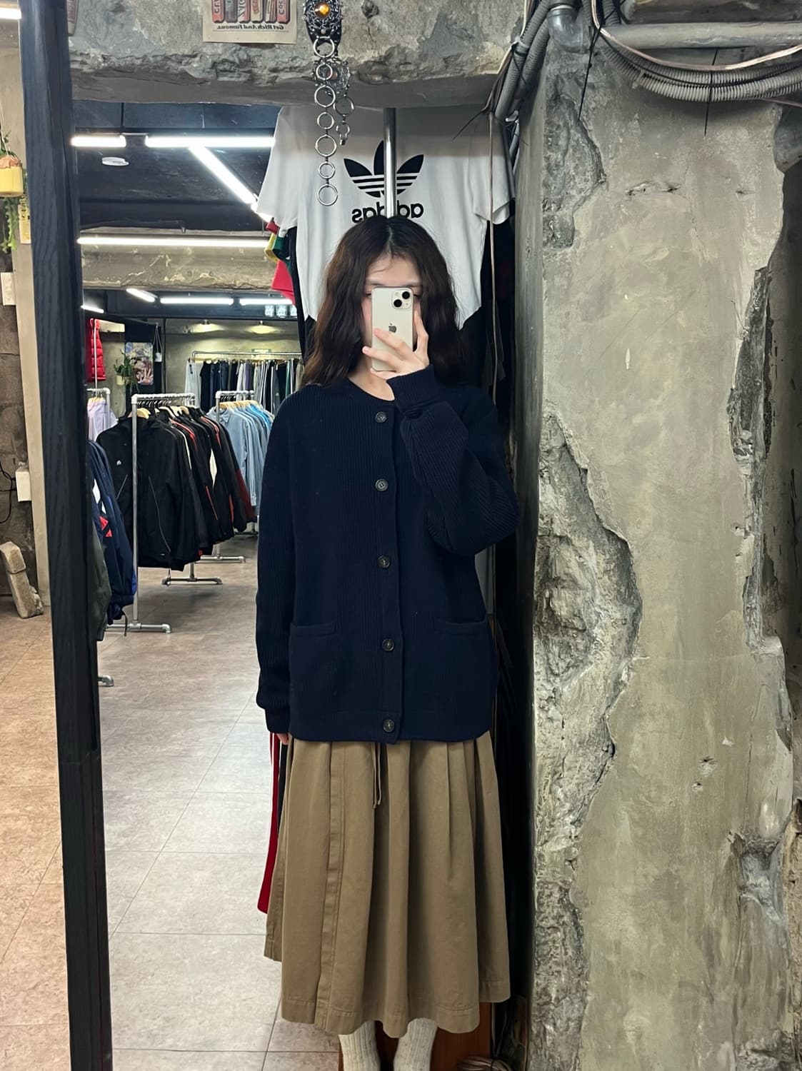 에스피오나지 버튼 포켓 가디건 네이비 M #csz2491 상품이미지2