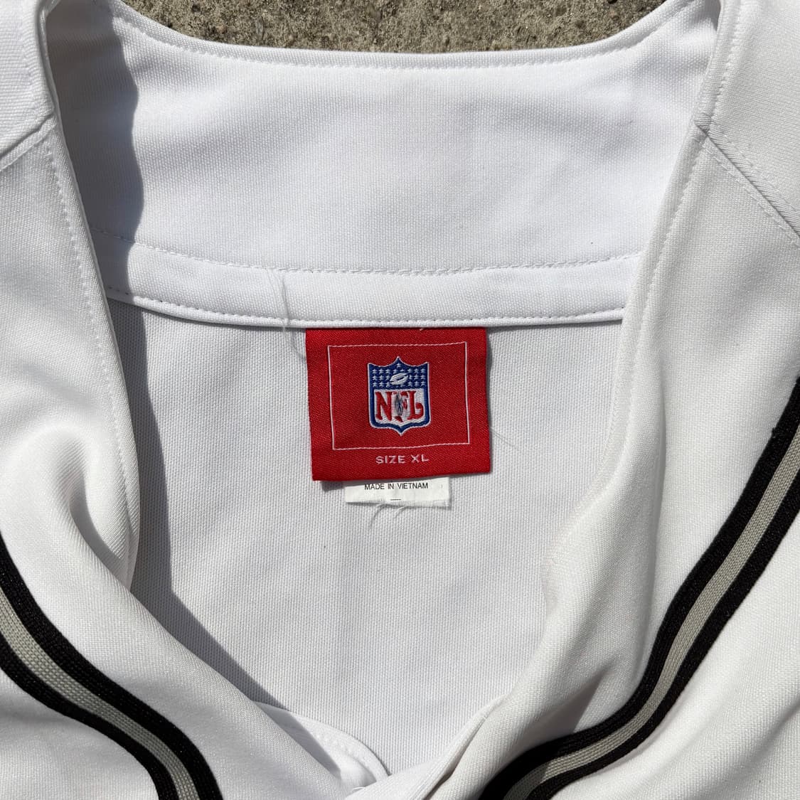 (XL) NFL 레이더스 베이스볼 화이트 져지 상품이미지6