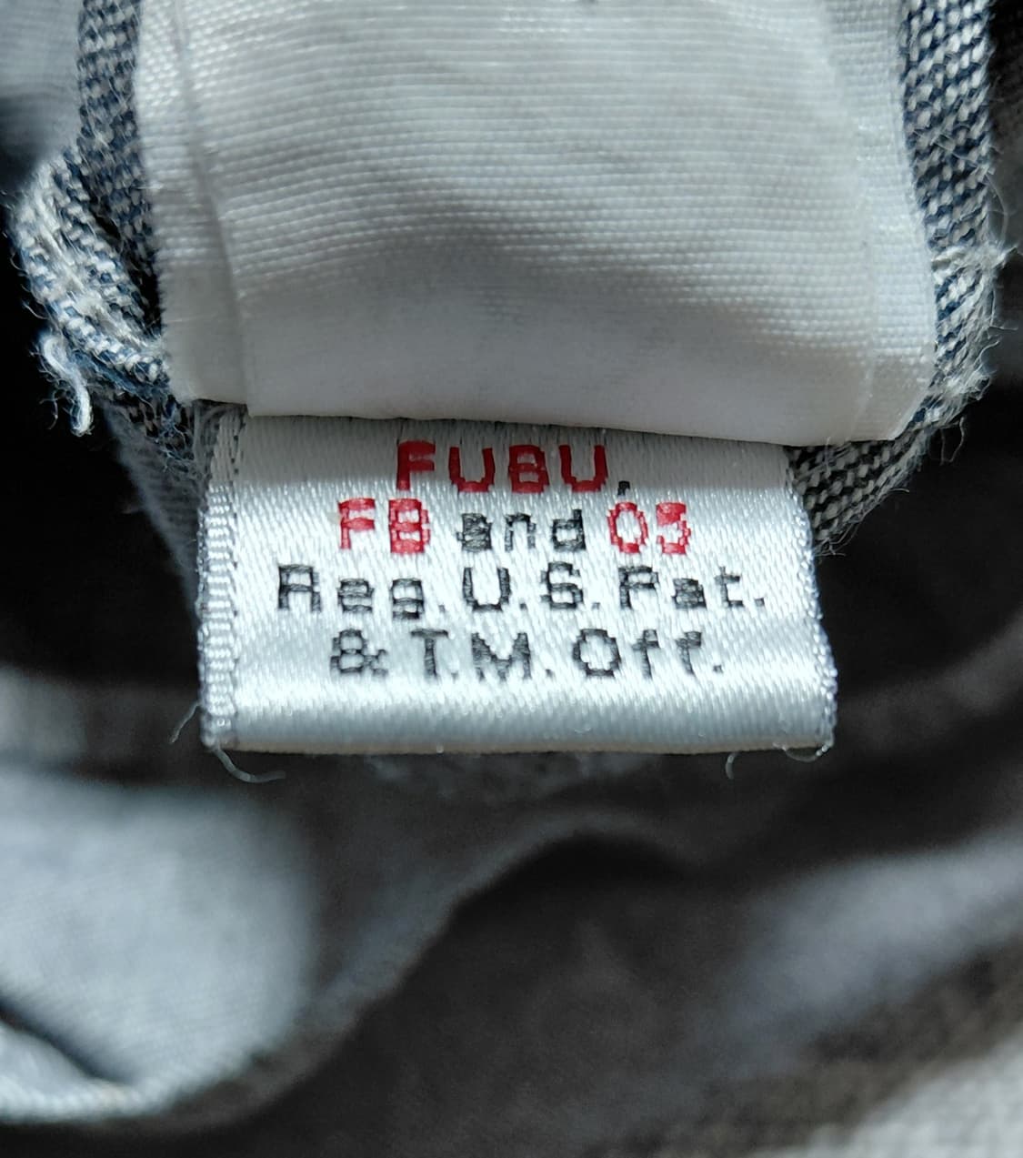 [XL] 푸부(FUBU) 90s 올드스쿨 반팔 믹스 데님 셔츠 상품이미지6