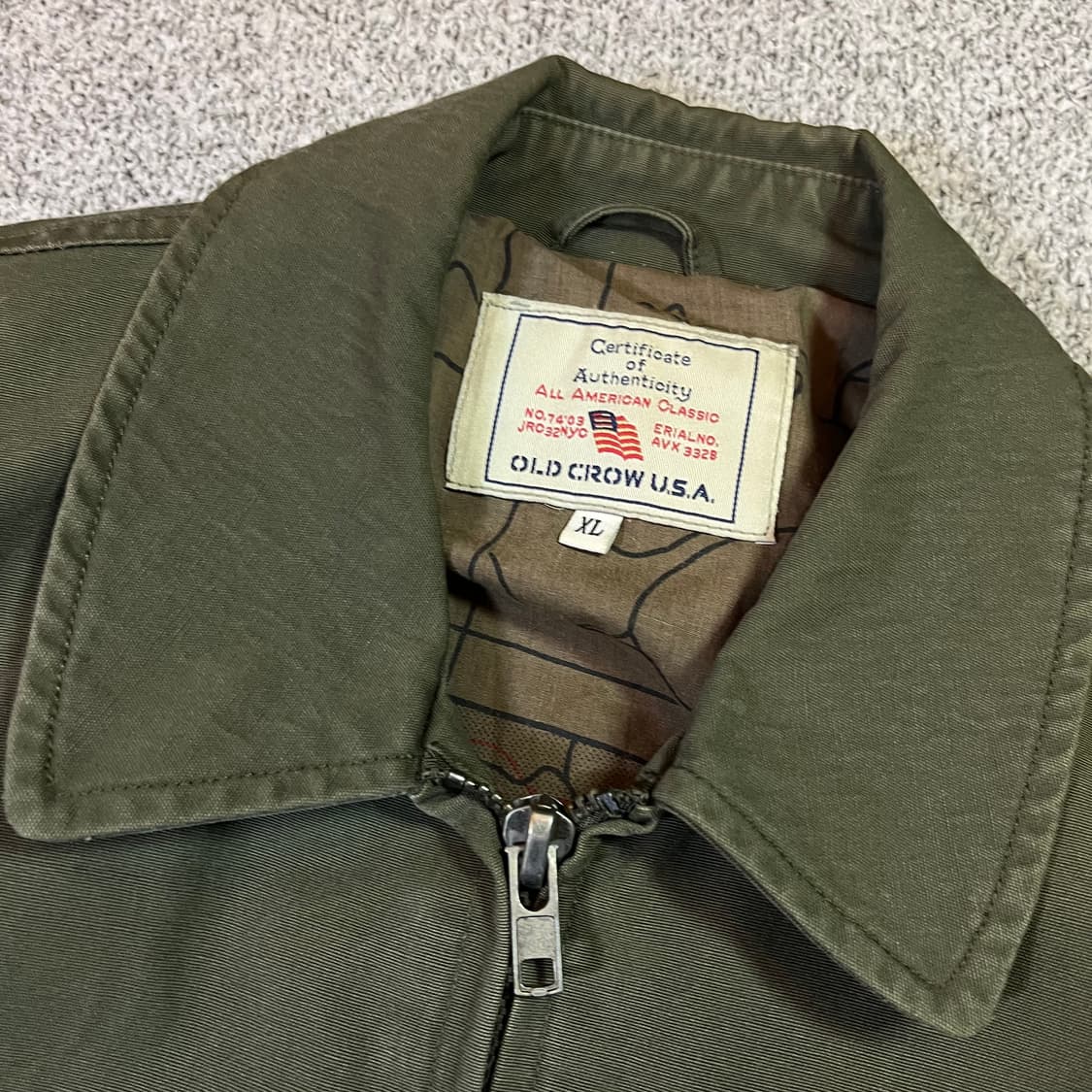 OLD CROW USA 네이비 빅로고 블루종  상품이미지7