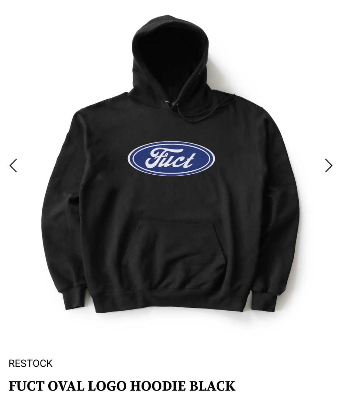 Fuct 오발 후드 상품이미지1