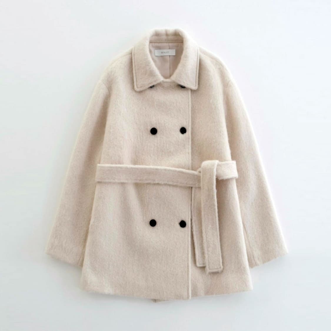 베뉴엣(BENUET) 피치크림 밀란 코트 프리사이즈 새상품 상품이미지1