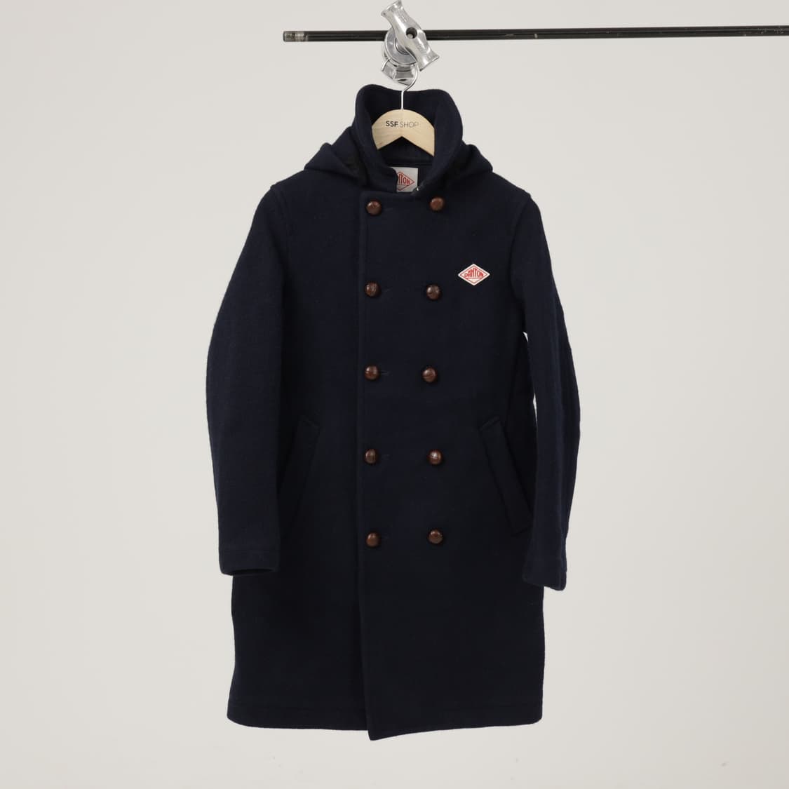 단톤 더블버튼 울 후드코트 상품이미지2