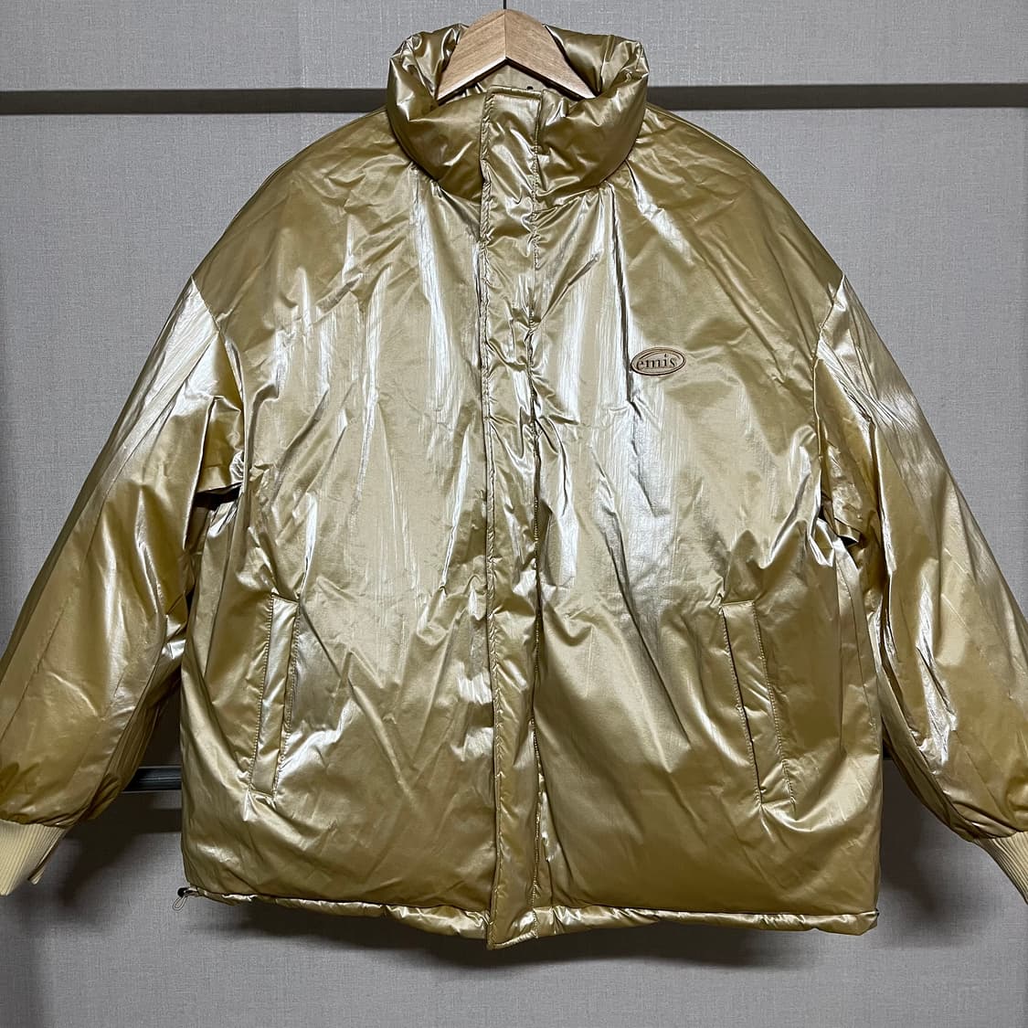 emis 이미스 골드 양면 패딩 L (새상품) 상품이미지4