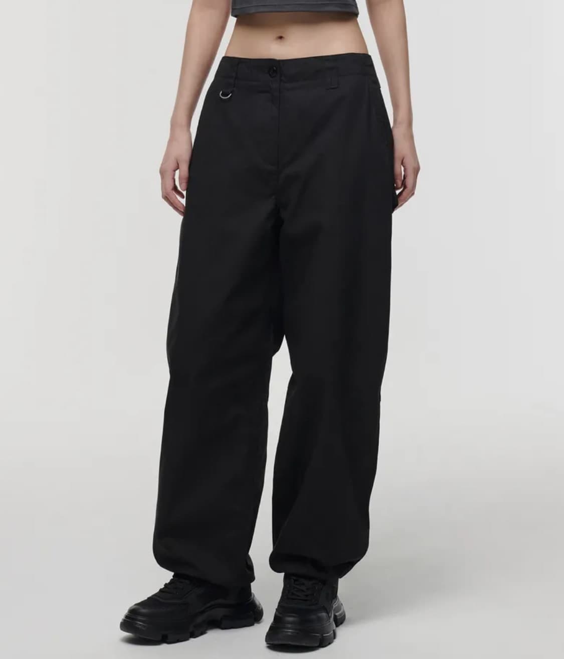 무신사 스탠다드 우먼즈 와이드 카펜터 팬츠 블랙 24 상품이미지1