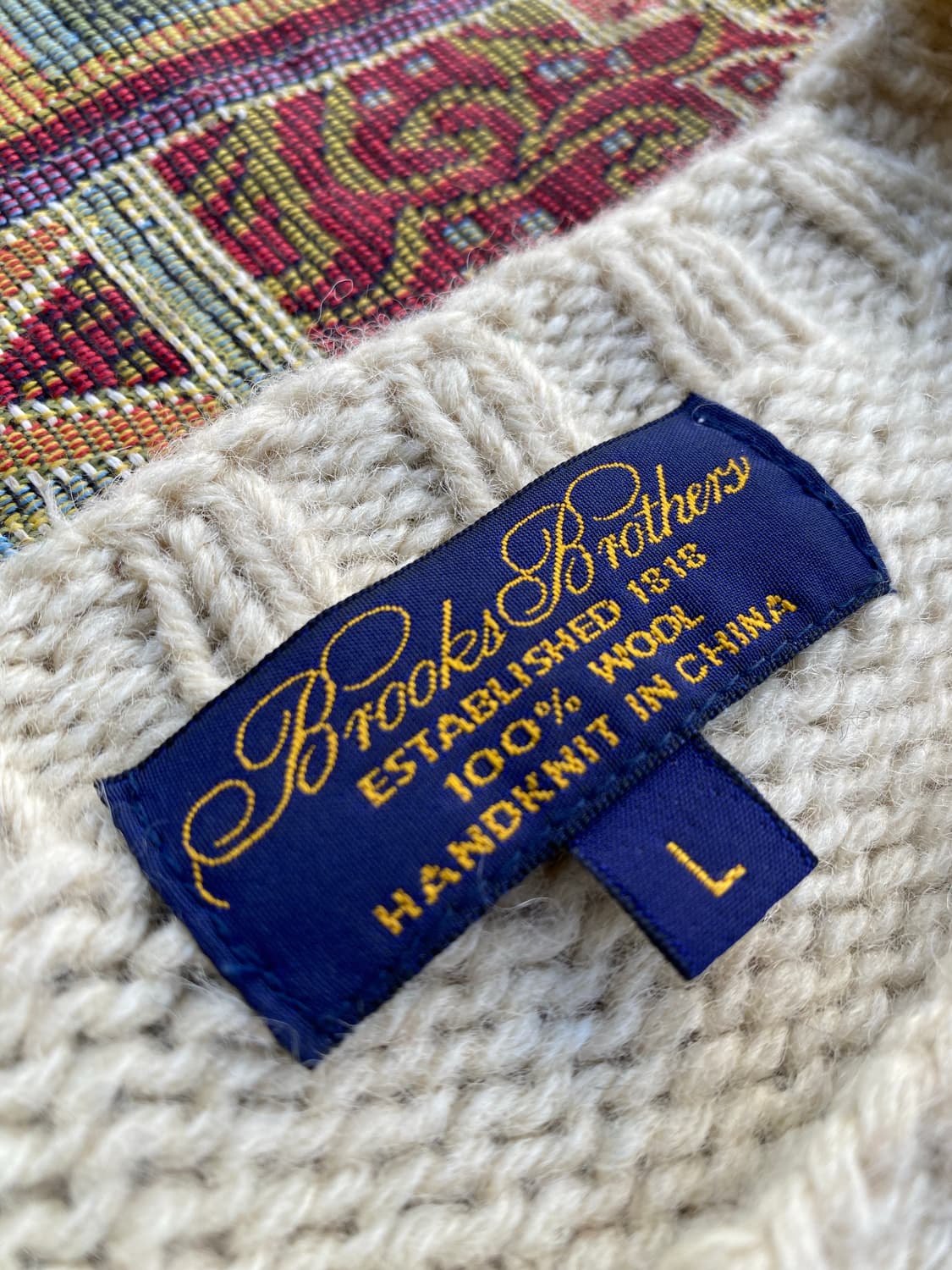 [L] Brooks Brothers 헤비 울 니트 상품이미지7