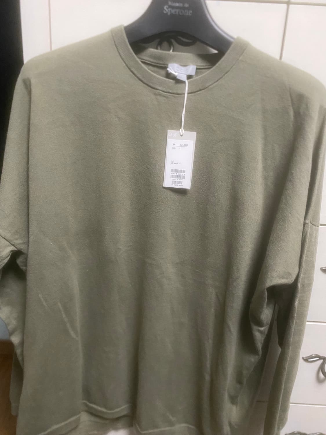 코스 오버사이즈 캐시미어 코튼 니트 택 달림 상품이미지3