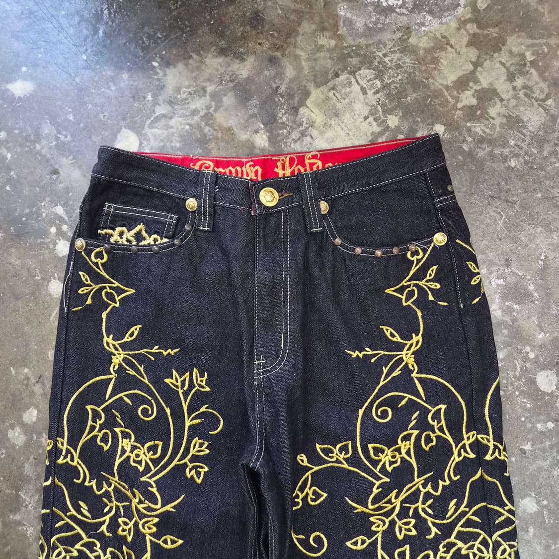 32) 크라운홀더 자수 청바지 데님팬츠 상품이미지2