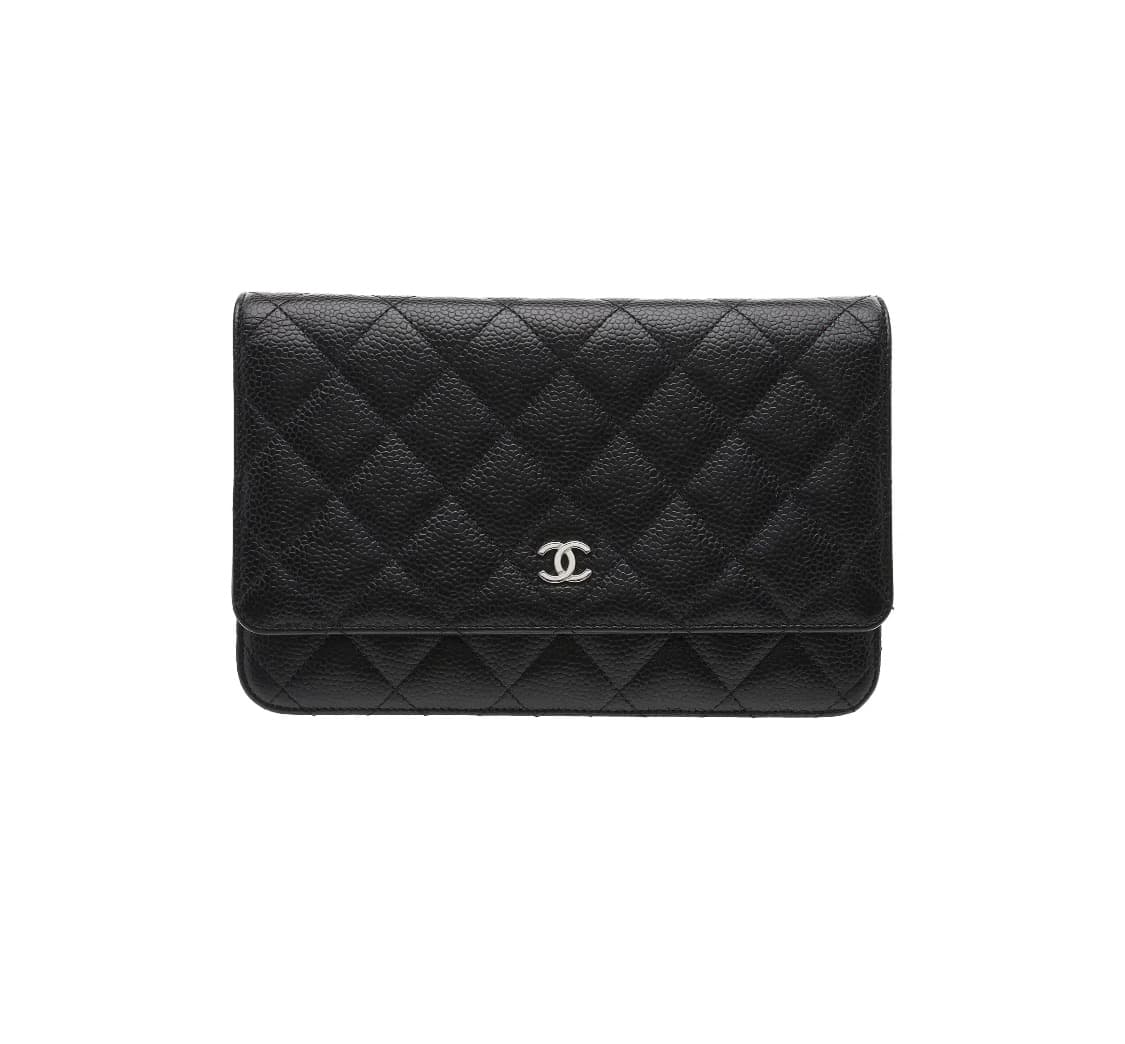 [S급] 샤넬 클래식 그레인드 카프스킨 & 실버 메탈 체인 판매합니다!! 상품이미지2