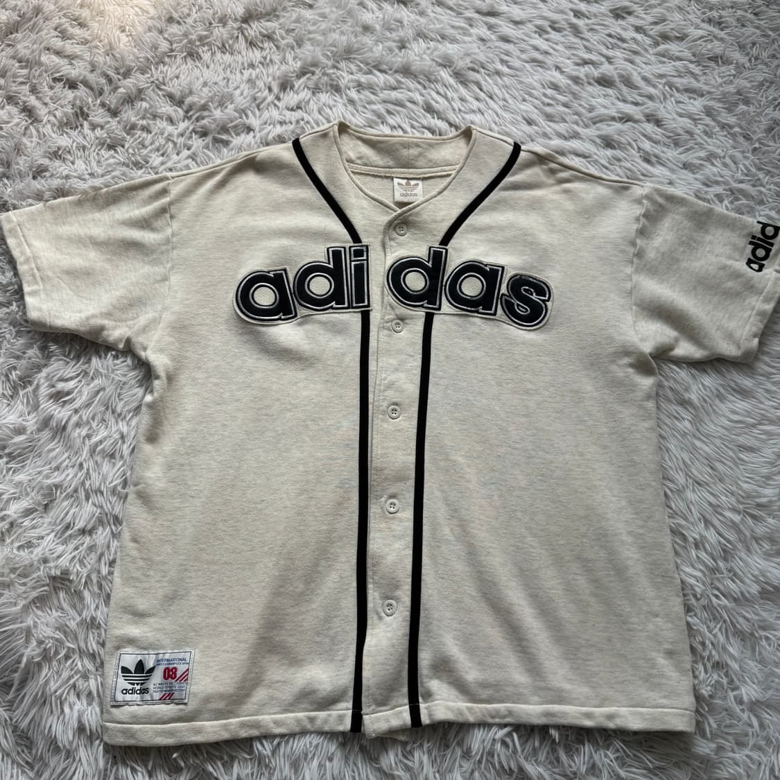 ADIDAS 일본빈티지 야구 유니폼 아디다스 빈티지반팔 XXL 110 상품이미지2
