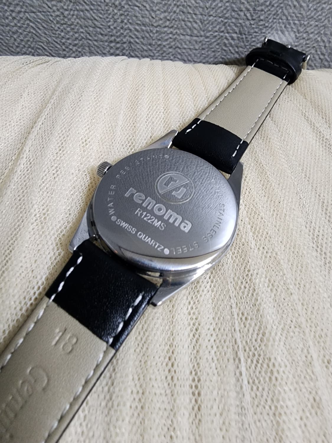 레노마 쿼츠 가죽 손목시계 상품이미지3