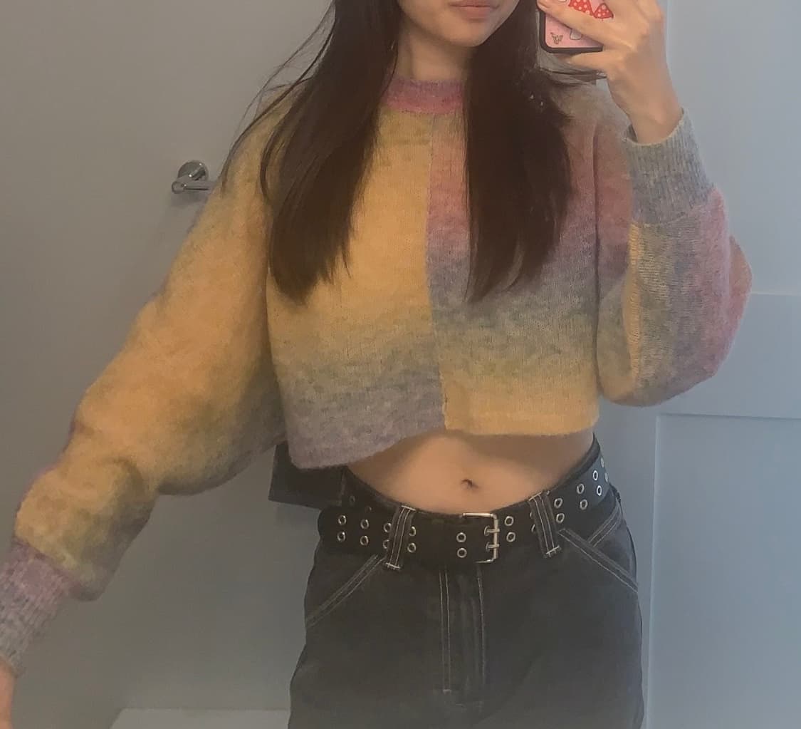 aritzia 파스텔 크롭 스웨터 상품이미지1