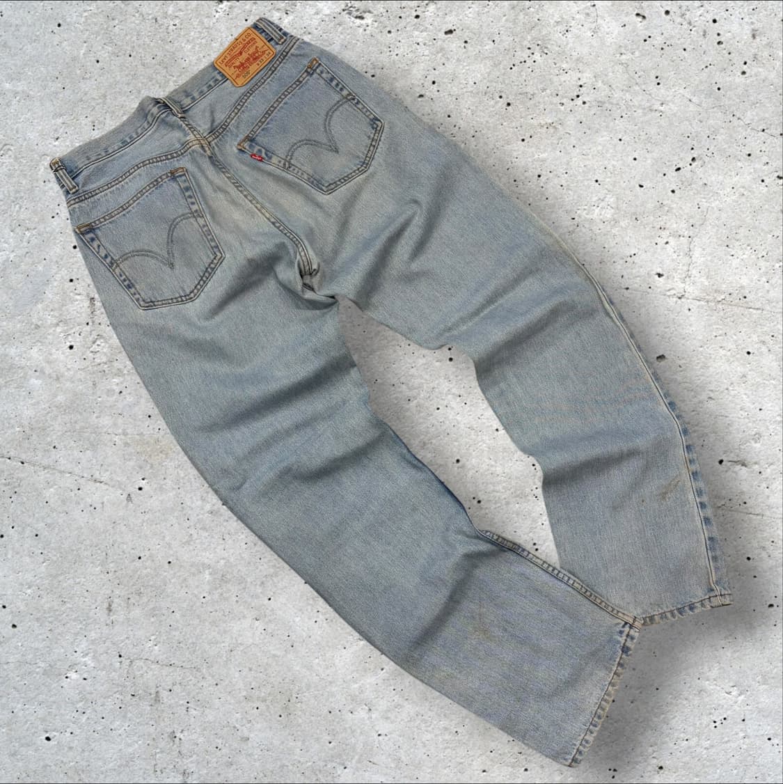 [33x34] 리바이스 505 레귤러 연청 데님 팬츠 D900 상품이미지1