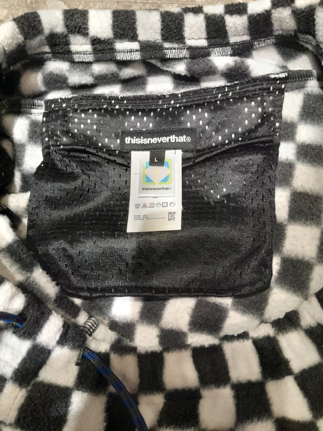 💥디스이즈네버댓 후리스 체커조거 팬츠 (L) 상품이미지9