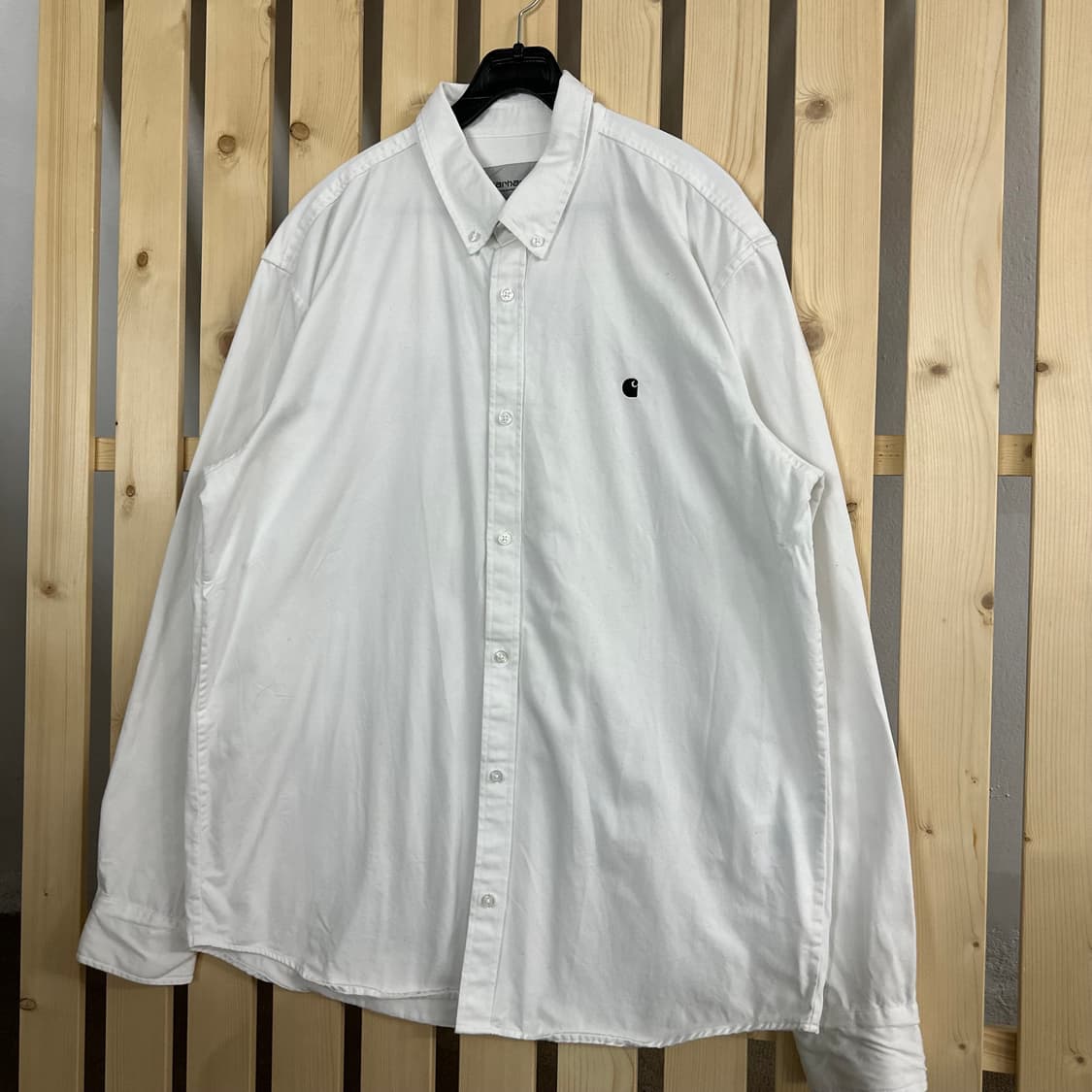 (XL) 칼하트 WIP 매디슨 솔리드 화이트 셔츠 상품이미지2